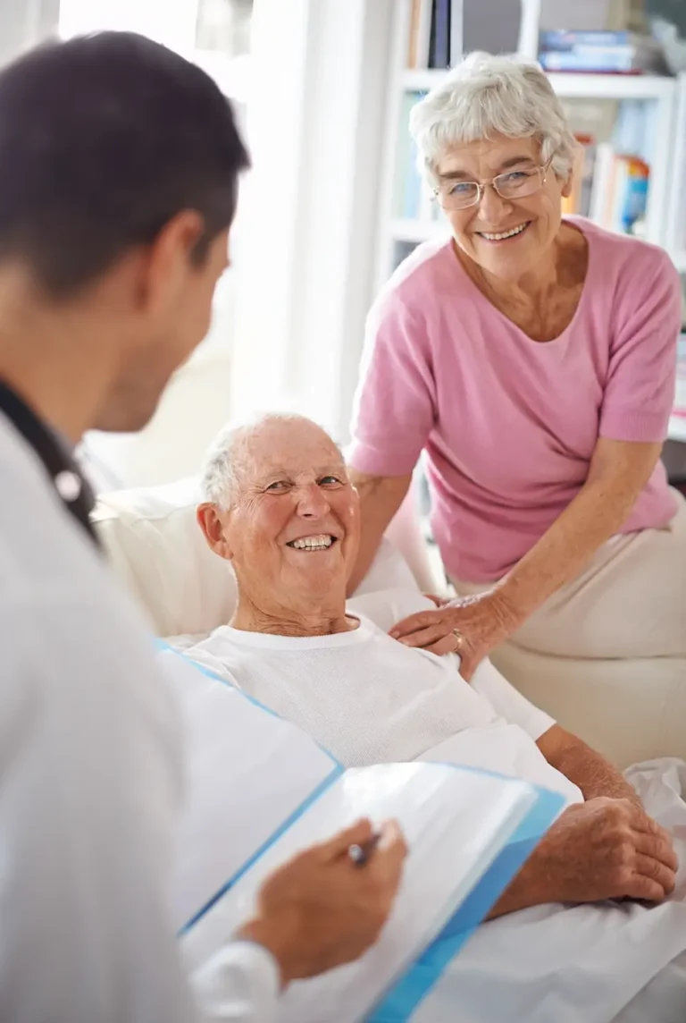 Senior receiving Medicare assistance and healthcare guidance from an advisor